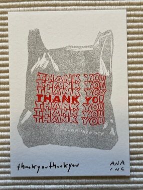 Anastasia Inciardi “thank you thank you'” Mini Print